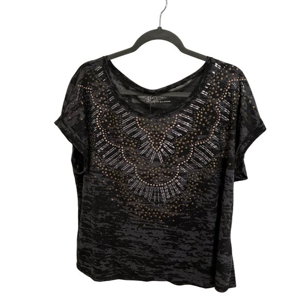 Maurices Women’s Medium Embellished Burnout Blouse - NWT - Picture 3 of 4
